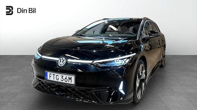 Svart Begagnad 2024 VW ID.7 GTX Kombi | 590 000 kr (Bra pris) - Bild 1/4
