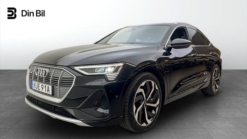 Mytsvart metallic Begagnad 2022 Audi e-tron Sportback S-Line SUV | 479 000 kr (Superpris) - Bild 1/4