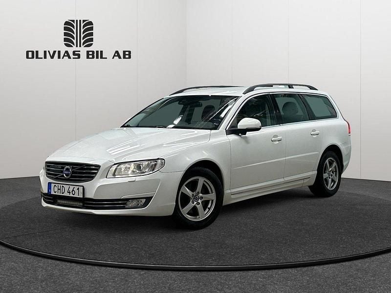 Vit Begagnad 2015 Volvo V70 Momentum Kombi | 109 400 kr (Bra pris) - Bild 1/4