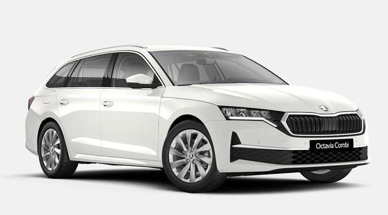 Vit (candy white) Ny 2025 Skoda Octavia Selection Kombi | 364 600 kr (Marknadspris) - Bild 1/3