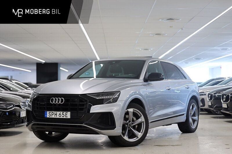 Silver Begagnad 2019 Audi Q8 S-Line SUV | 609 900 kr (Marknadspris) - Bild 1/3