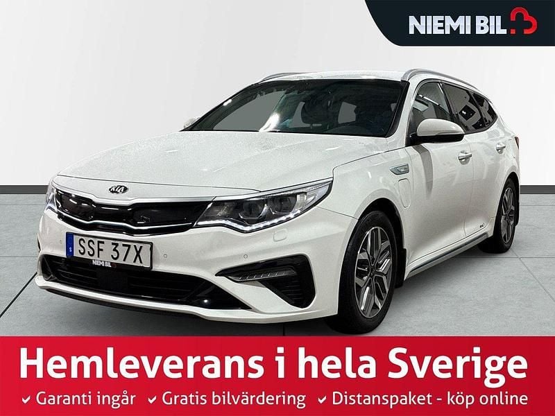 Vit Begagnad 2019 Kia Optima Hybrid Plus Sedan | 179 900 kr (Marknadspris) - Bild 1/3