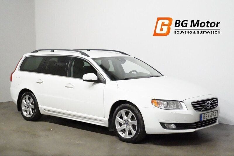 Vit Begagnad 2014 Volvo V70 Momentum Kombi | 124 900 kr (Marknadspris) - Bild 1/3