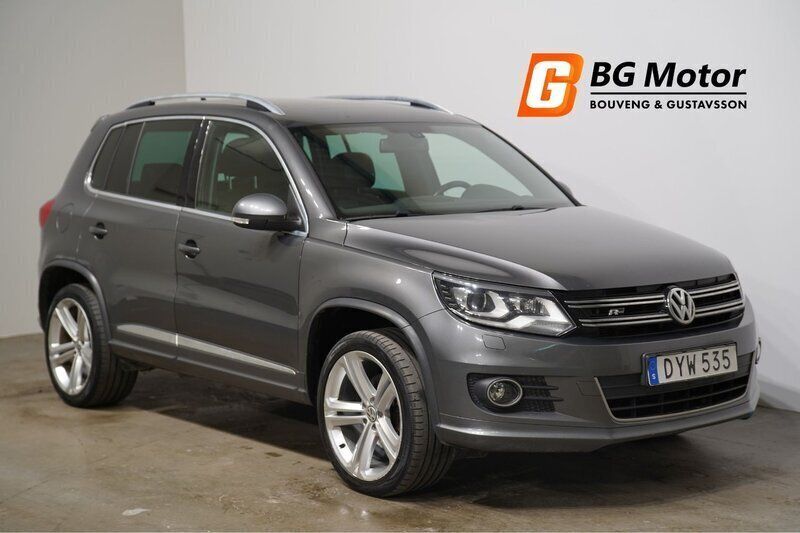 Mörkgrå (grå) Begagnad 2015 VW Tiguan Sport SUV | 134 900 kr (Bra pris) - Bild 1/3