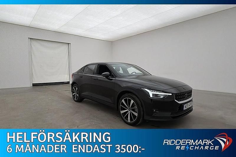 Begagnad Polestar 2 Long Range Dual motor 309 kW (421 HK) 2020 Svart Halvkombi