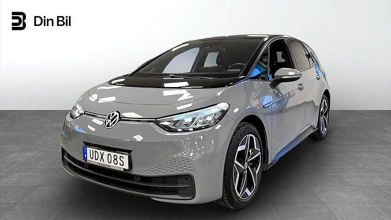 Grå Begagnad 2023 VW ID.3 Pro Performance Halvkombi | 263 900 kr (Bra pris) - Bild 1/4