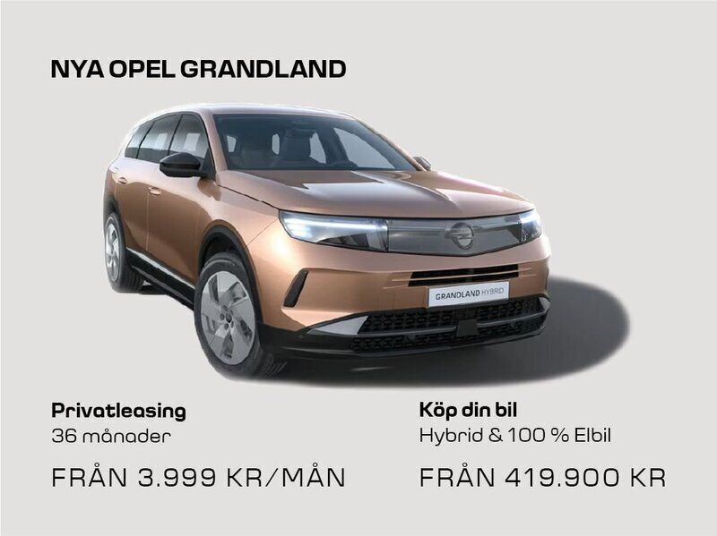 Ny 2025 Opel Grandland Electric SUV | 569 900 kr - Bild 1/1