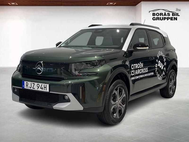 Grön Ny 2025 Citroën C3 Aircross PureTech SUV | 245 000 kr (Marknadspris) - Bild 1/4
