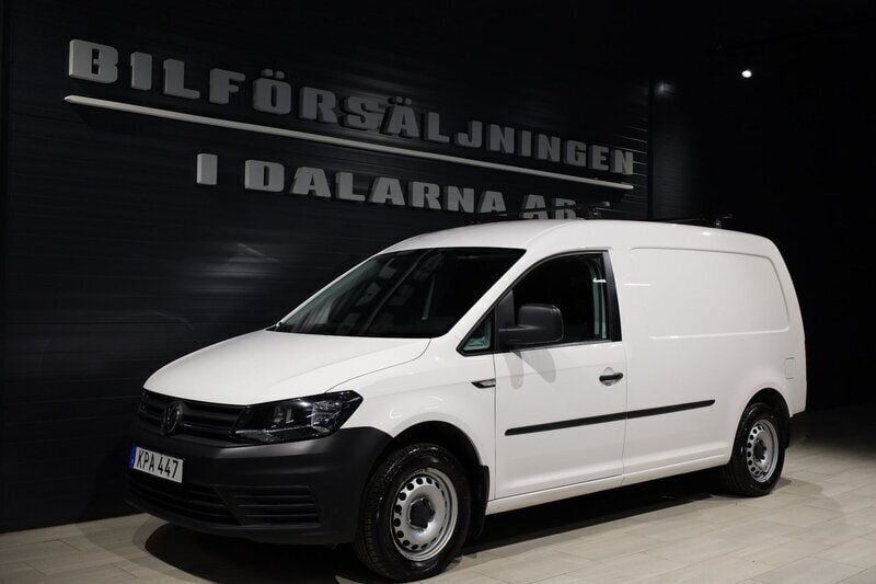 Vit Begagnad 2017 VW Caddy Maxi Minibuss | 139 000 kr (Marknadspris) - Bild 1/4