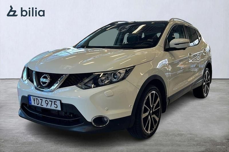 Vit Begagnad 2016 Nissan Qashqai Tekna SUV | 149 900 kr (Bra pris) - Bild 1/4