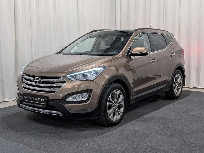 Ljusbrun Begagnad 2014 Hyundai Santa Fe Premium SUV | 169 900 kr (Lite dyr) - Bild 1/4