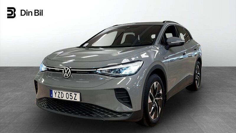 Grå (moonstone grey) Begagnad 2022 VW ID.4 Pro Performance SUV | 369 900 kr (Marknadspris) - Bild 1/4