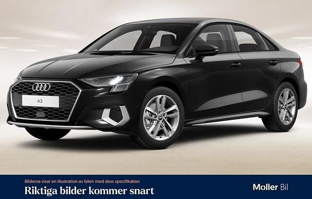 Brilliantsvart Begagnad 2022 Audi A3 Advanced Plus Sedan | 244 900 kr (Marknadspris) - Bild 1/4
