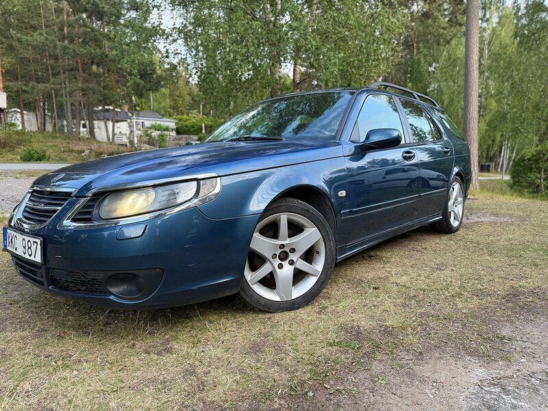 Blå Begagnad 2005 Saab 9-5 Linear Kombi | 23 900 kr (Lite dyr) - Bild 1/4