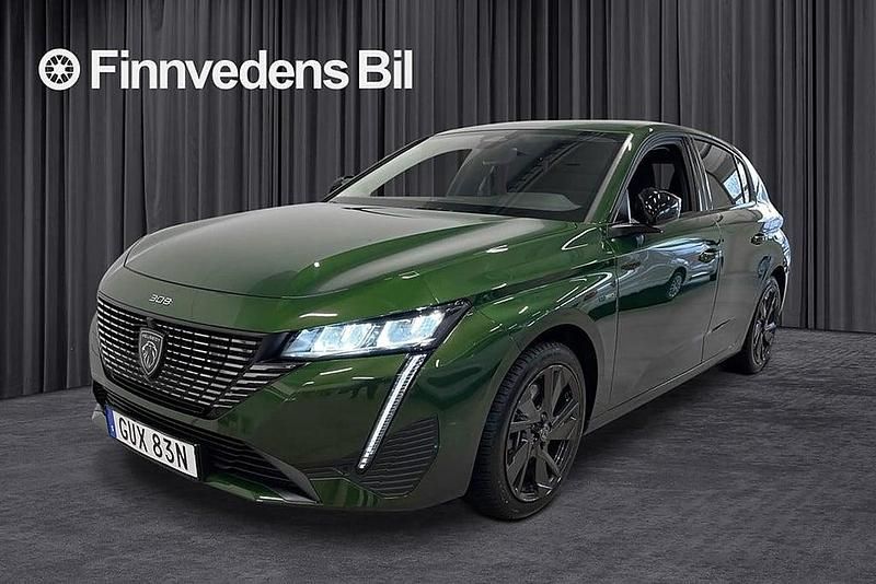 Grön Begagnad 2023 Peugeot 308 Allure Halvkombi | 268 800 kr (Bra pris) - Bild 1/4