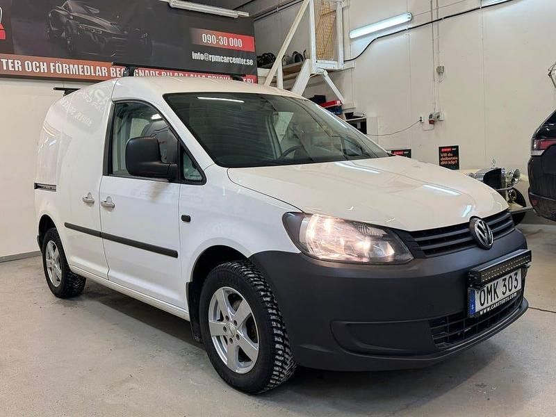 Begagnad VW Caddy 75 HK (55 kW) 2014 Vit Minibuss