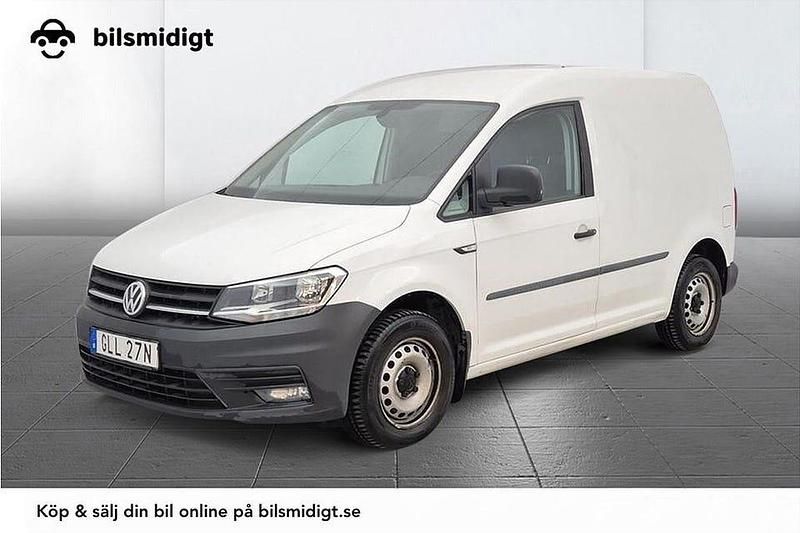 Vit Begagnad 2020 VW Caddy Minibuss | 148 900 kr (Marknadspris) - Bild 1/3