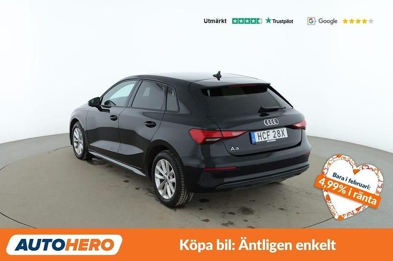 Begagnad Audi A3 151 HK (111 kW) 2021 Svart Sedan