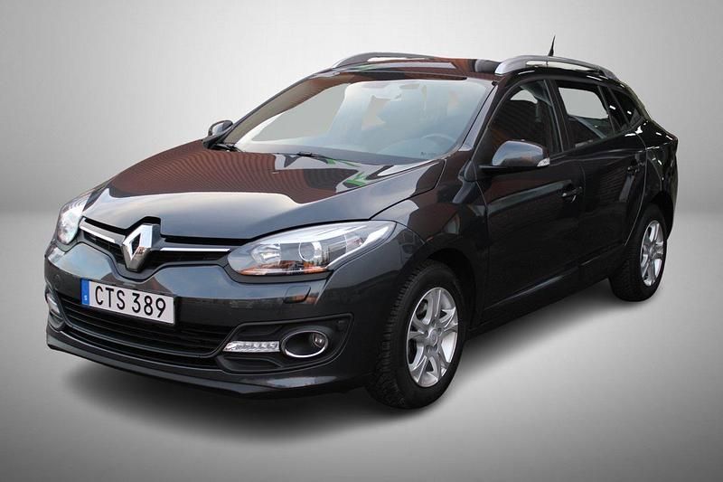 Mörkgrå (grå) Begagnad 2014 Renault Mégane GrandTour Kombi | 119 900 kr (Dyr) - Bild 1/4