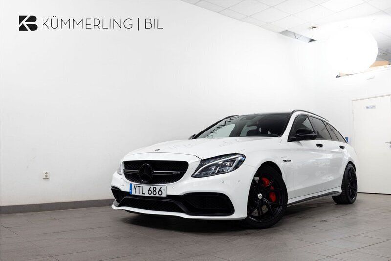 Vit Begagnad 2017 Mercedes C63S AMG AMG Kombi | 549 900 kr (Marknadspris) - Bild 1/4