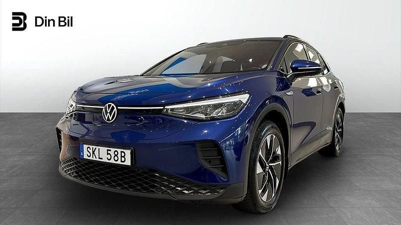 Blå (blue dusk metallic) Begagnad 2022 VW ID.4 Pro Performance SUV | 329 900 kr (Marknadspris) - Bild 1/4