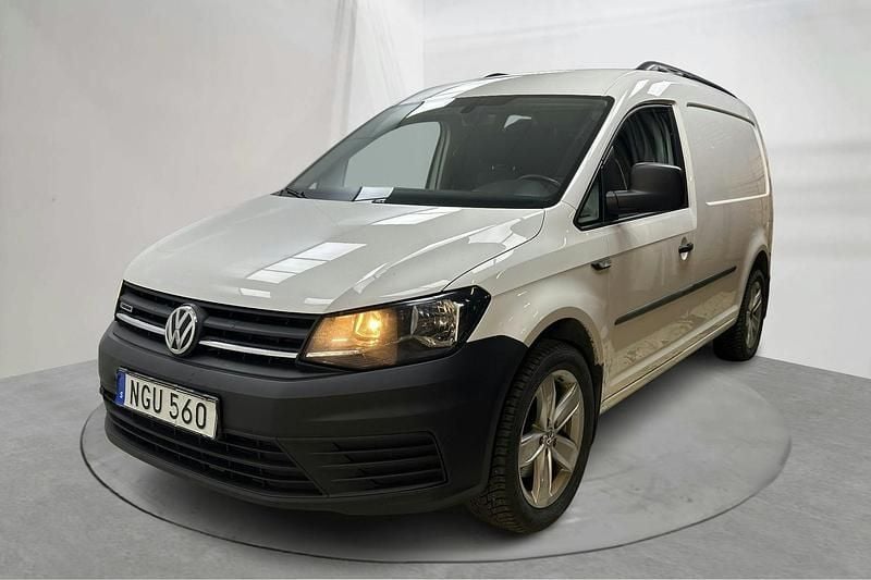 Vit Begagnad 2016 VW Caddy Maxi Minibuss | 89 000 kr (Marknadspris) - Bild 1/4