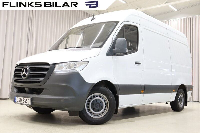 Vit Begagnad 2021 Mercedes Sprinter Van | 249 900 kr (Superpris) - Bild 1/4