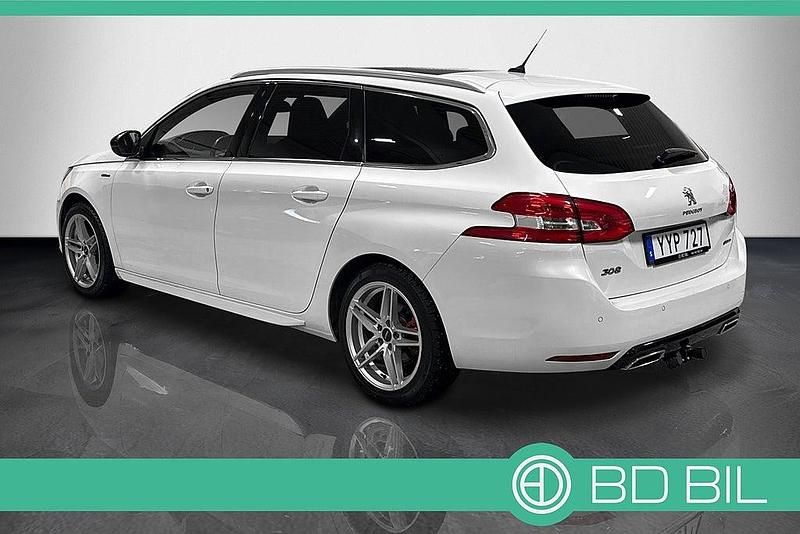 Begagnad Peugeot 308 SW GT-line 131 HK (96 kW) 2017 Vitmetallic Kombi