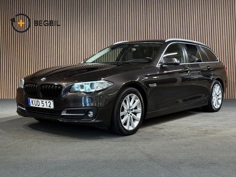 Brun Begagnad 2015 BMW 520 Kombi | 174 500 kr (Marknadspris) - Bild 1/4