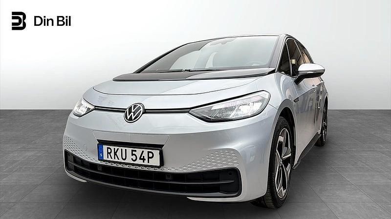 Begagnad VW ID.3 Pro Performance 150 kW (204 HK) 2020 Silver Halvkombi