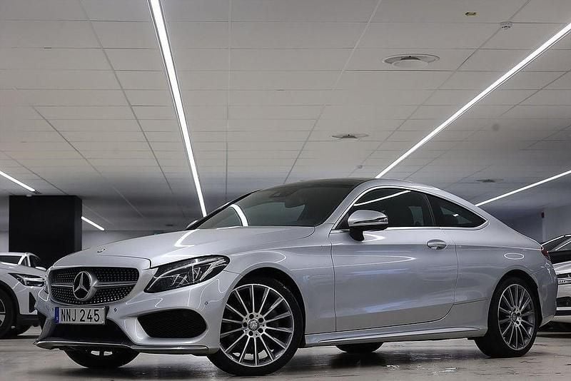Begagnad Mercedes C300 AMG 245 HK (180 kW) 2016 Silver Sportkupé