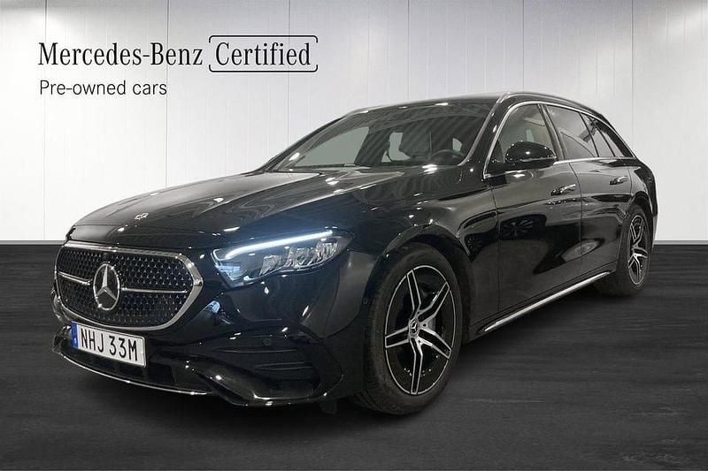 Svart Begagnad 2025 Mercedes E300 Advanced Kombi | 629 900 kr - Bild 1/4
