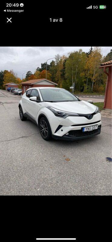 Vit Begagnad 2017 Toyota C-HR Executive SUV | 195 000 kr (Marknadspris) - Bild 1/4