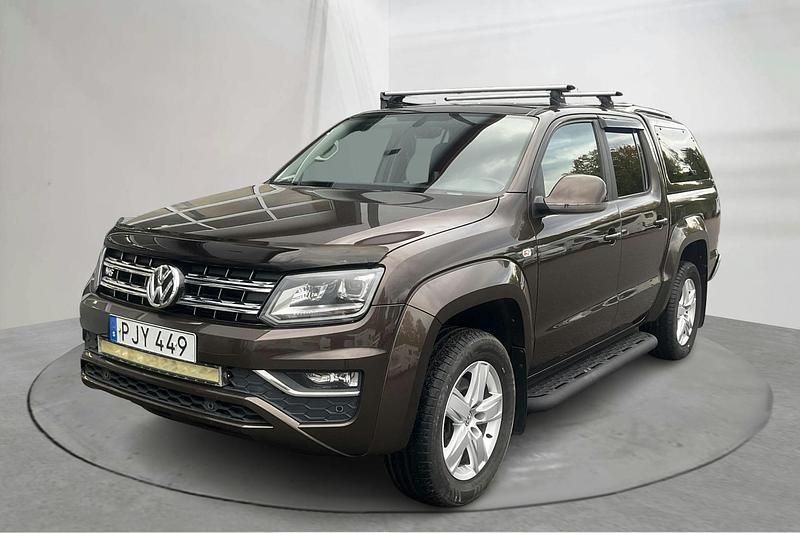 Brun Begagnad 2017 VW Amarok Highline Pickup | 265 000 kr (Superpris) - Bild 1/4