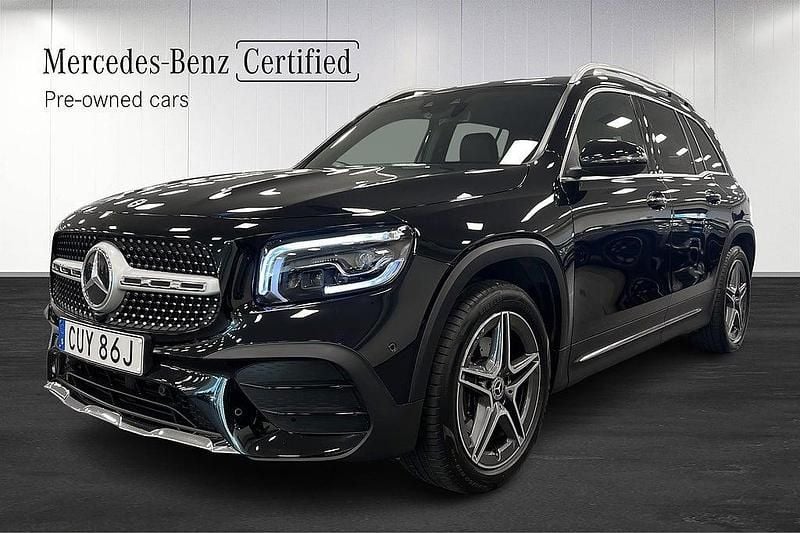 Svart Begagnad 2022 Mercedes GLB200 AMG SUV | 399 000 kr (Bra pris) - Bild 1/4