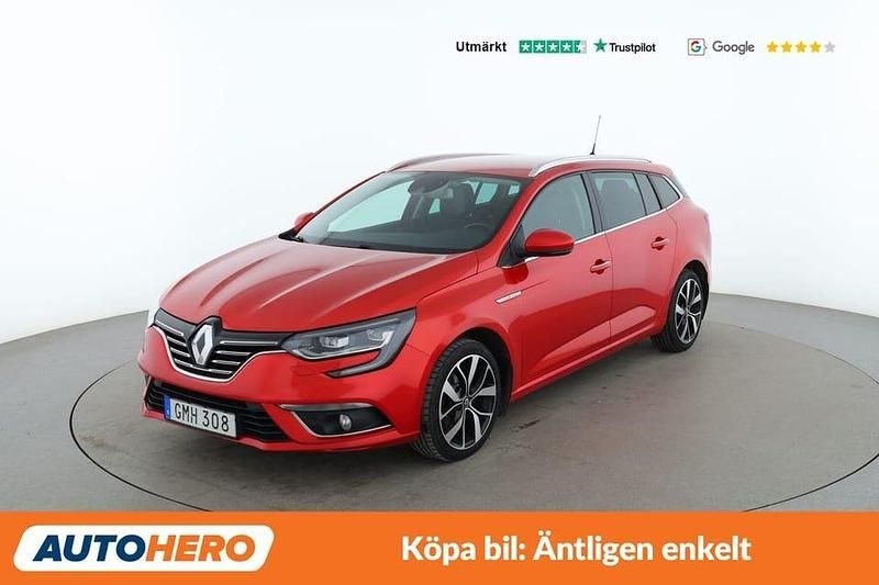 Röd Begagnad 2018 Renault Mégane GrandTour Bose Edition Kombi | 116 000 kr (Marknadspris) - Bild 1/4
