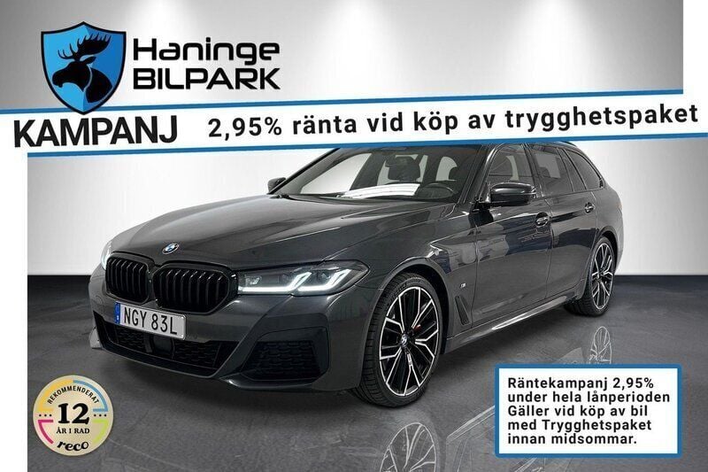 Grå Begagnad 2020 BMW 520 M Sport Kombi | 454 900 kr - Bild 1/4
