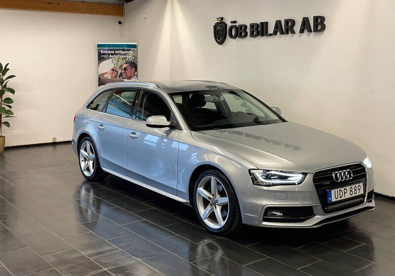 Silver Begagnad 2015 Audi A4 Kombi | 159 900 kr (Bra pris) - Bild 1/4