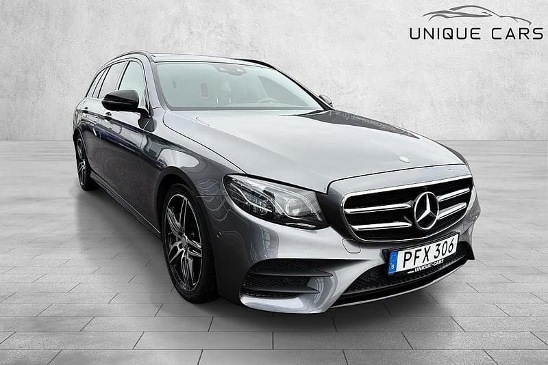Begagnad Mercedes E350 AMG line 258 HK (189 kW) 2017 Mörkgrå Kombi