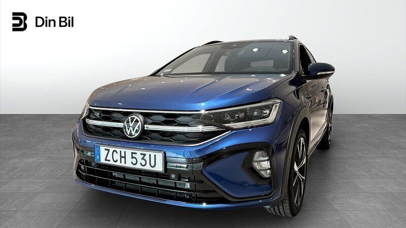 Blå Ny 2025 VW Taigo R-line SUV | 314 900 kr (Marknadspris) - Bild 1/4