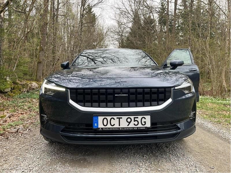 Blå Begagnad 2021 Polestar 2 Long Range Dual motor Sedan | 350 000 kr (Bra pris) - Bild 1/4