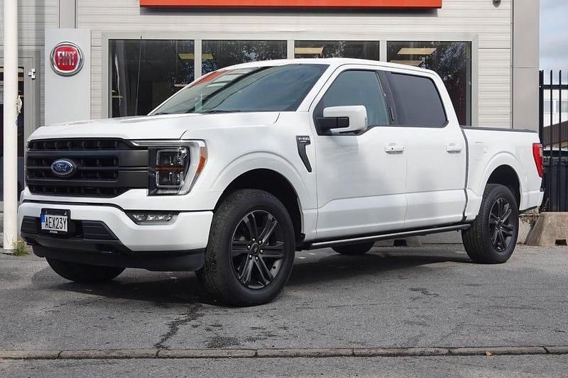 Vit Begagnad 2021 Ford F-150 Lariat Pickup | 699 875 kr (Lite dyr) - Bild 1/4