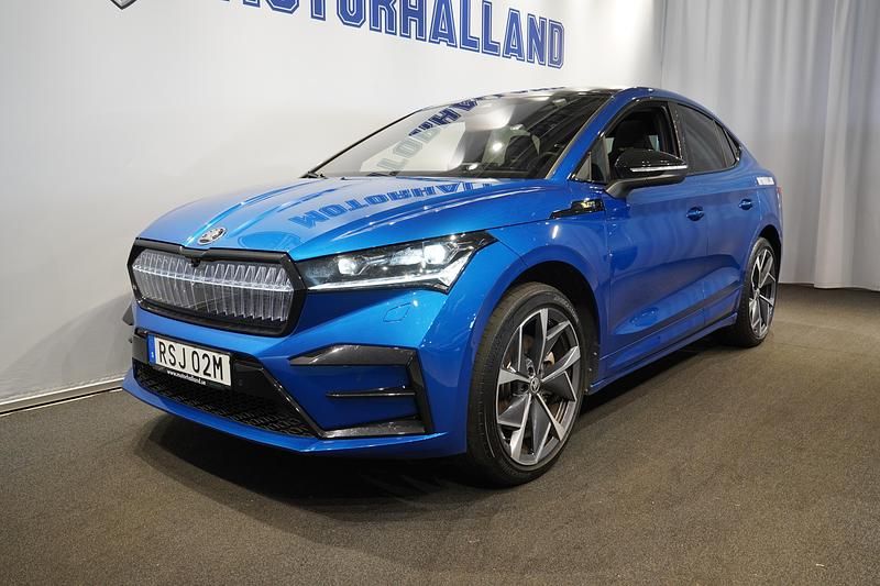 Begagnad Skoda Enyaq iV RS 250 kW (340 HK) 2023 Blå SUV