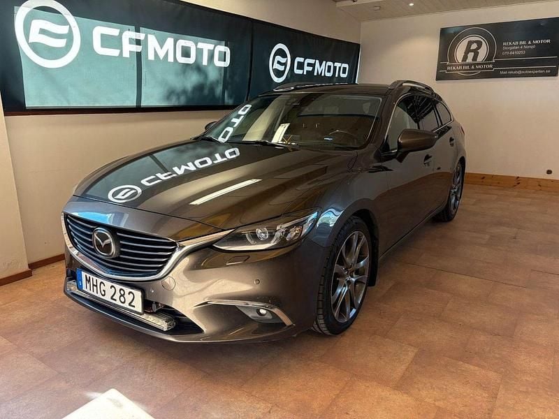 Brun Begagnad 2016 Mazda 6 Kombi | 124 900 kr (Marknadspris) - Bild 1/4