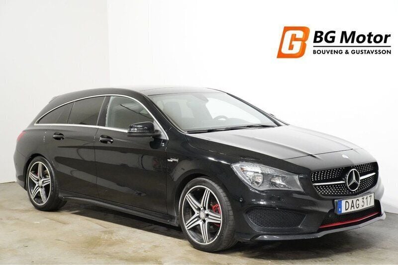 Svart Begagnad 2015 Mercedes CLA250 Sport Edition Sedan | 219 600 kr (Dyr) - Bild 1/3