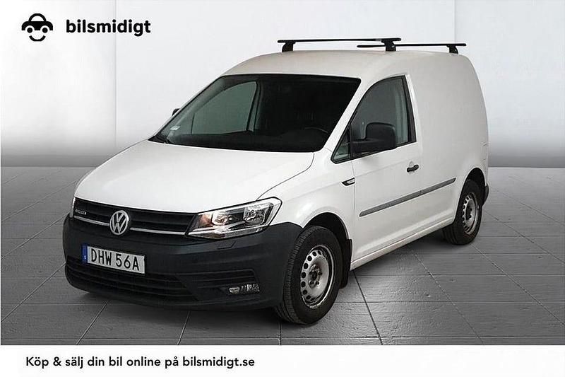 Vit Begagnad 2020 VW Caddy Minibuss | 128 900 kr (Lite dyr) - Bild 1/3