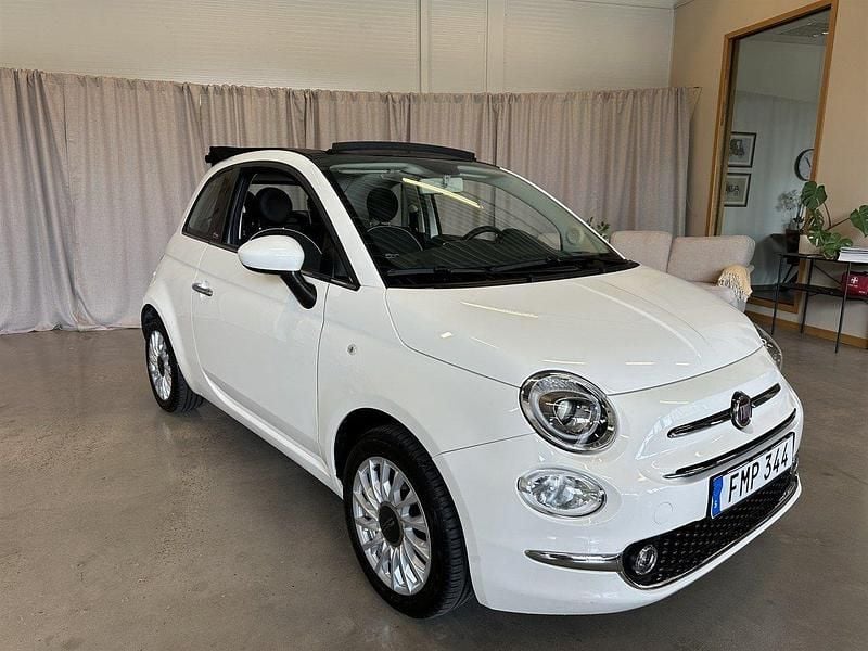 Vit Begagnad 2017 Fiat 500C Lounge Cab | 134 900 kr (Marknadspris) - Bild 1/4