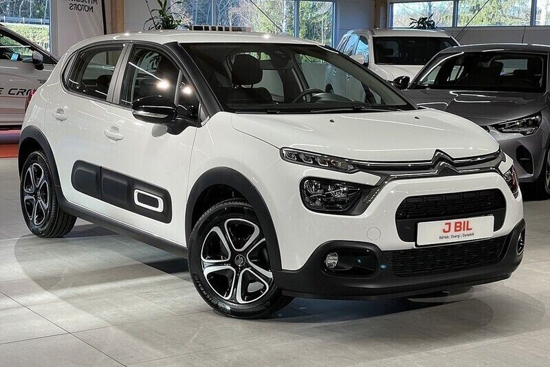 Vit banquise Begagnad 2022 Citroën C3 Feel Halvkombi | 199 900 kr - Bild 1/4