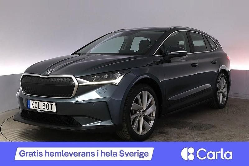 Grå Begagnad 2021 Skoda Enyaq iV SUV | 265 990 kr (Marknadspris) - Bild 1/4