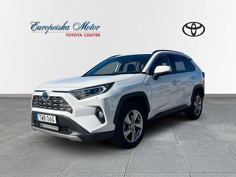 Vit Begagnad 2021 Toyota RAV4 Hybrid Executive SUV | 369 900 kr (Marknadspris) - Bild 1/4